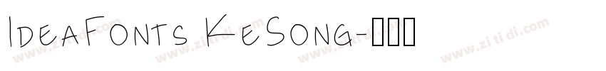 IdeaFonts KeSong字体转换